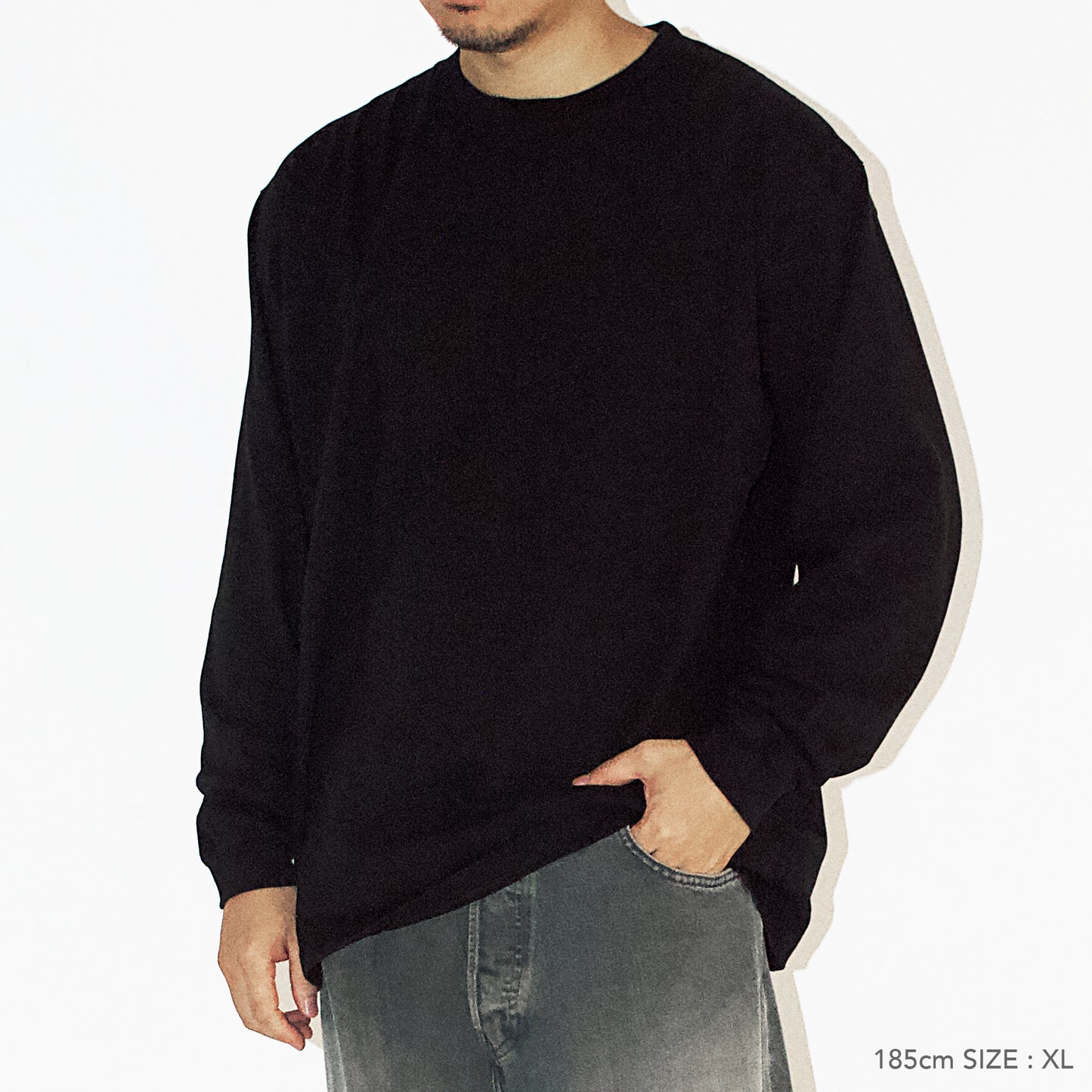 ANYDAY TOUGH LS TEE <BLACK>