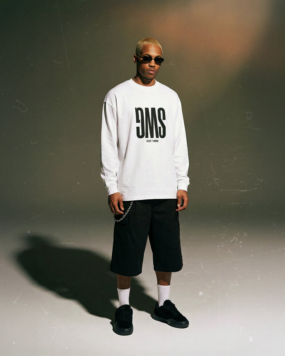 Upside Down LS Tee <WHITE>