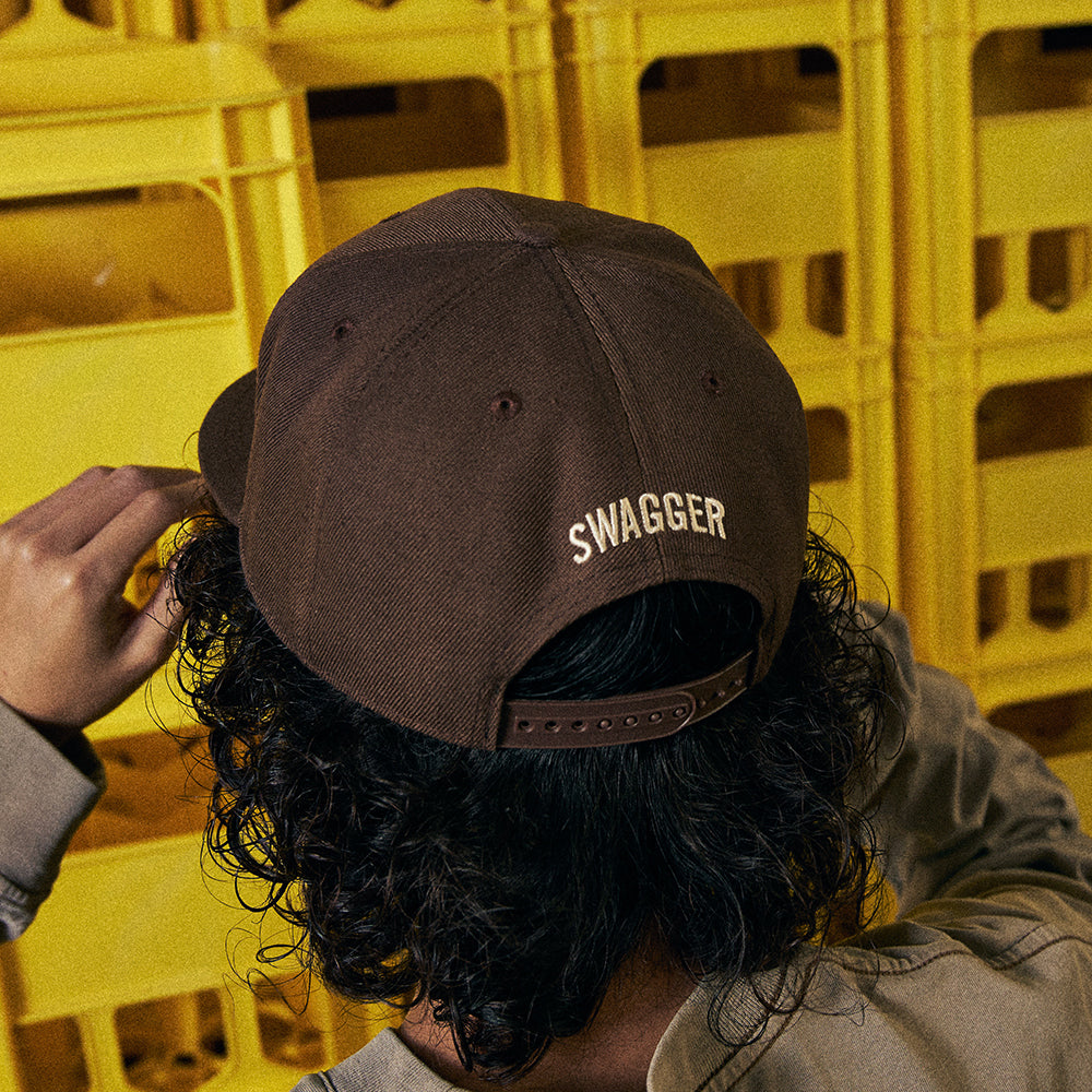 <再入荷> "S"LOGO CAP BROWN