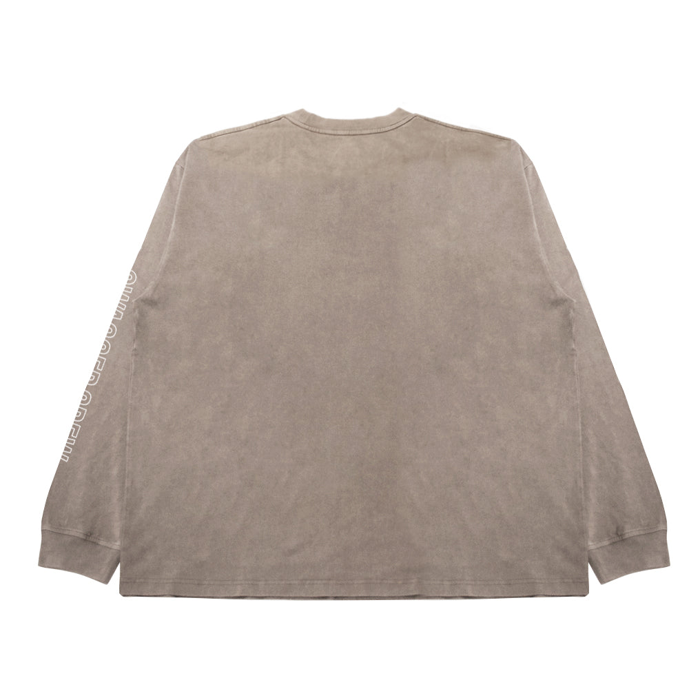 TRIANGLE LOGO LT-SHIRT BEIGE