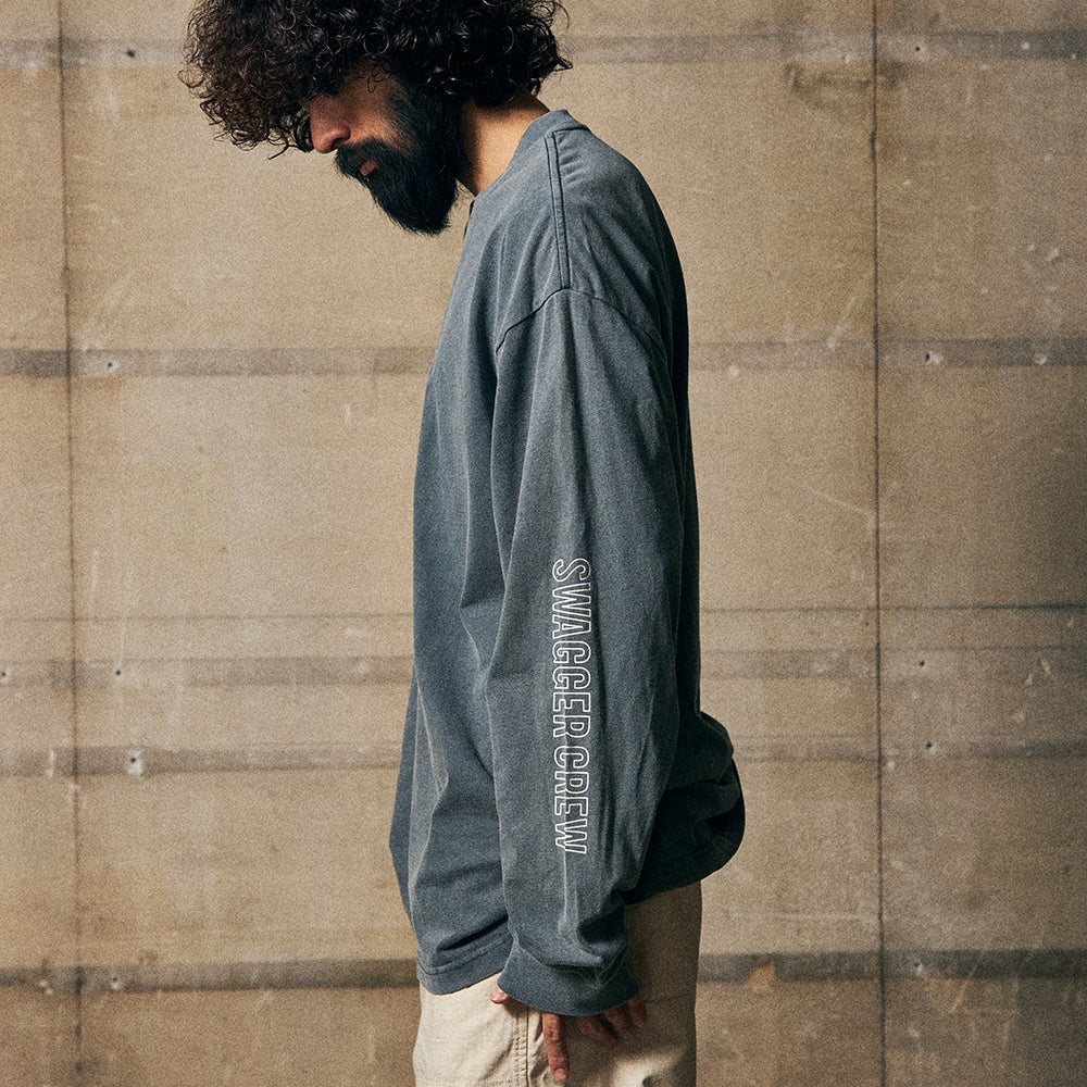 TRIANGLE LOGO LT-SHIRT C.GRAY