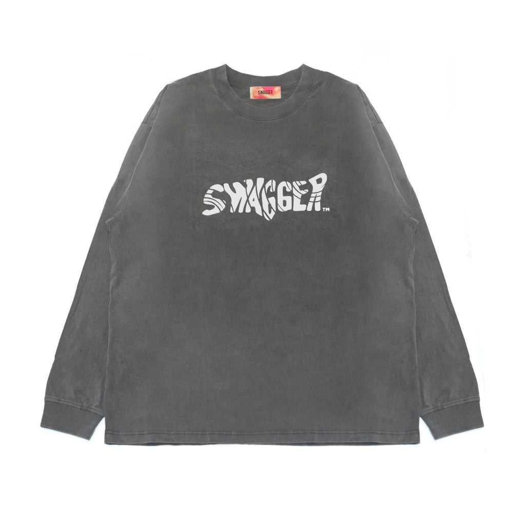 PSYCHEDELIC LOGO LT-SHIRT C.GRAY