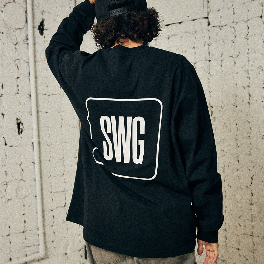SWG BOX LOGO LT-SHIRT BLACK