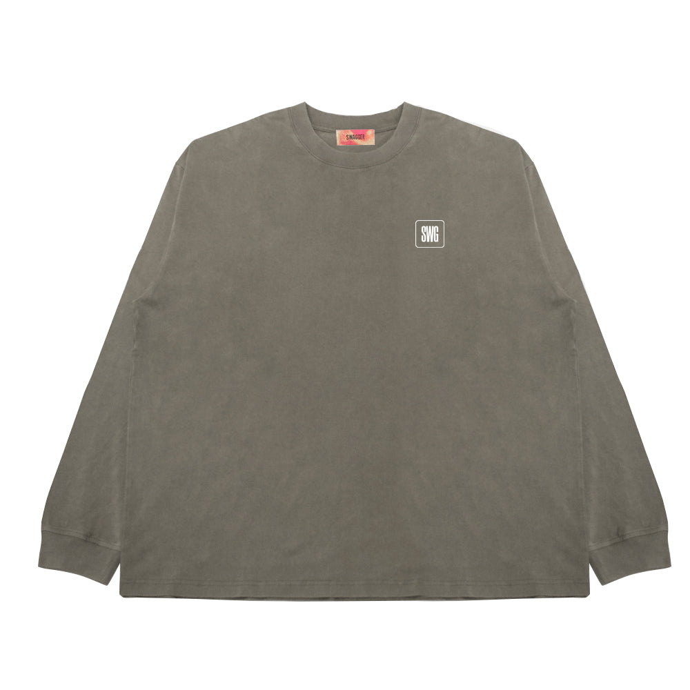 SWG BOX LOGO LT-SHIRT KHAKI