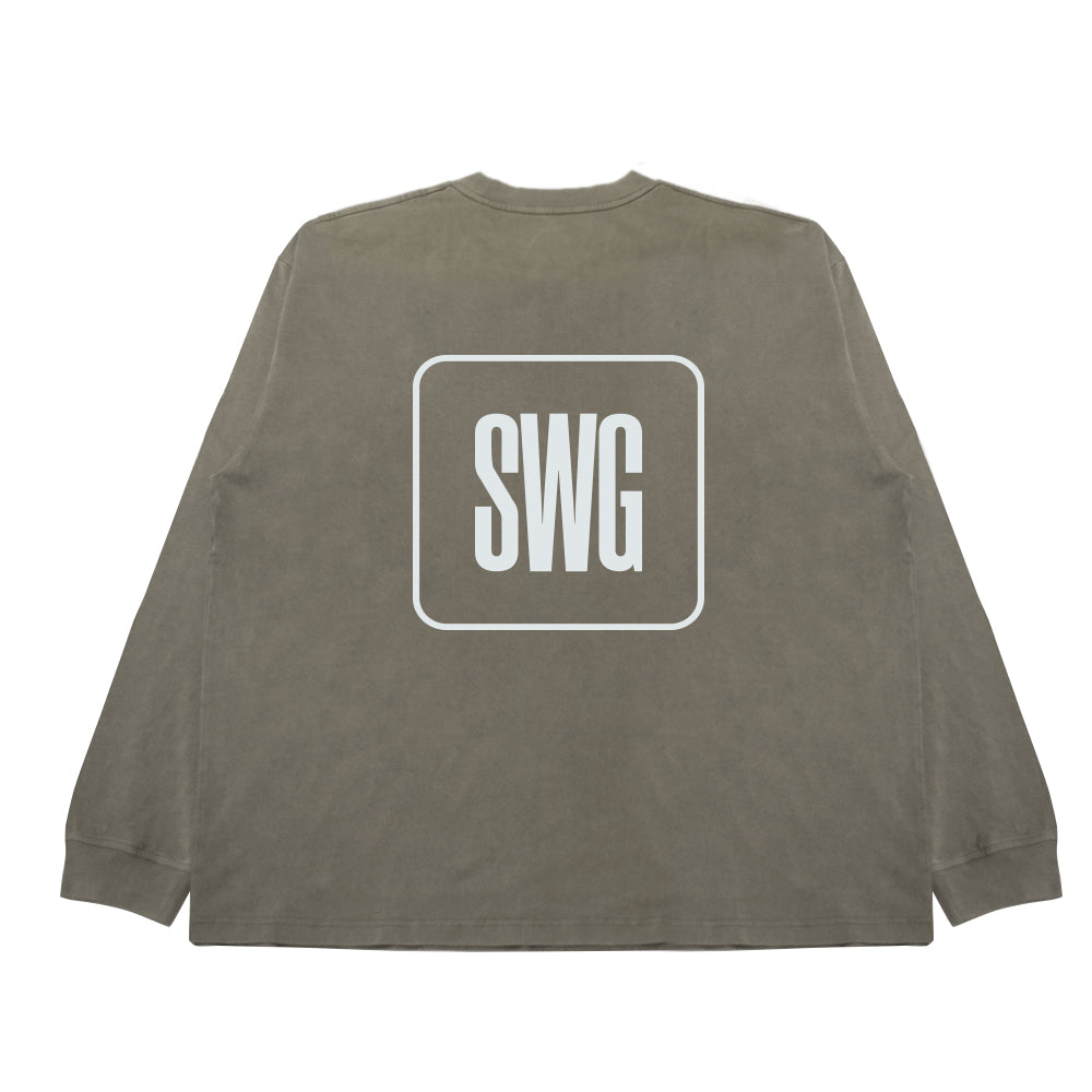 SWG BOX LOGO LT-SHIRT KHAKI