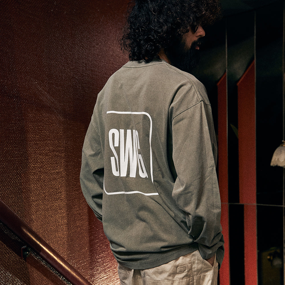 SWG BOX LOGO LT-SHIRT KHAKI