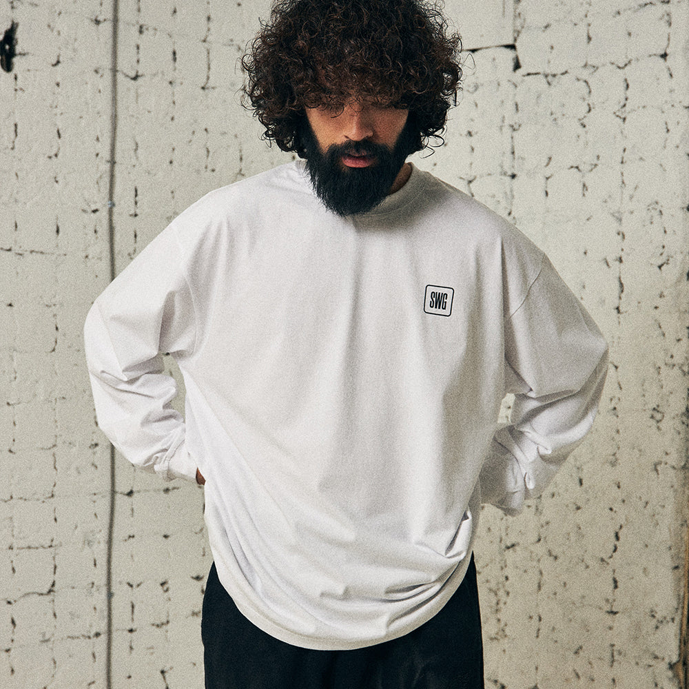 SWG BOX LOGO LT-SHIRT WHITE