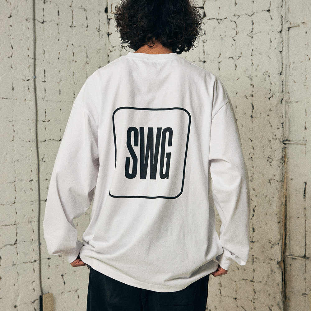 SWG BOX LOGO LT-SHIRT WHITE