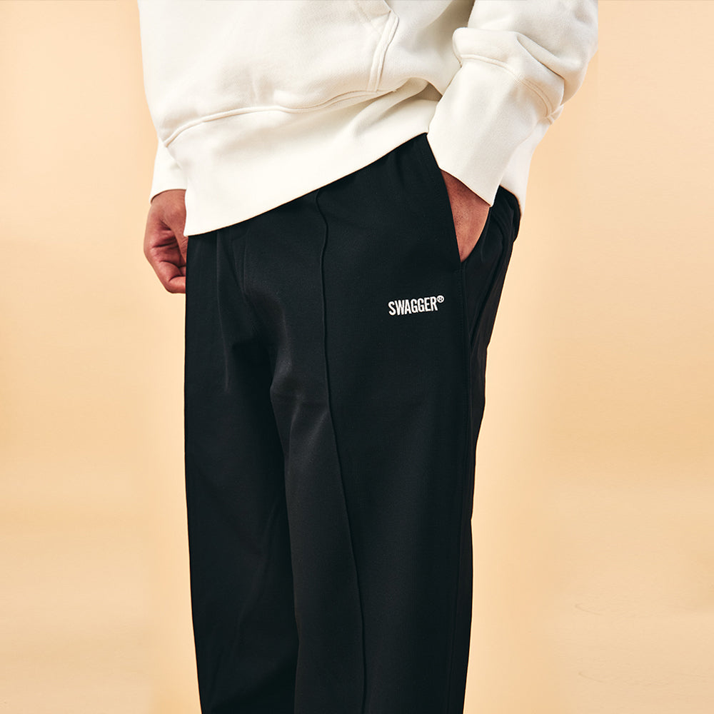 SIDE LINE TRACK PANTS BLACK