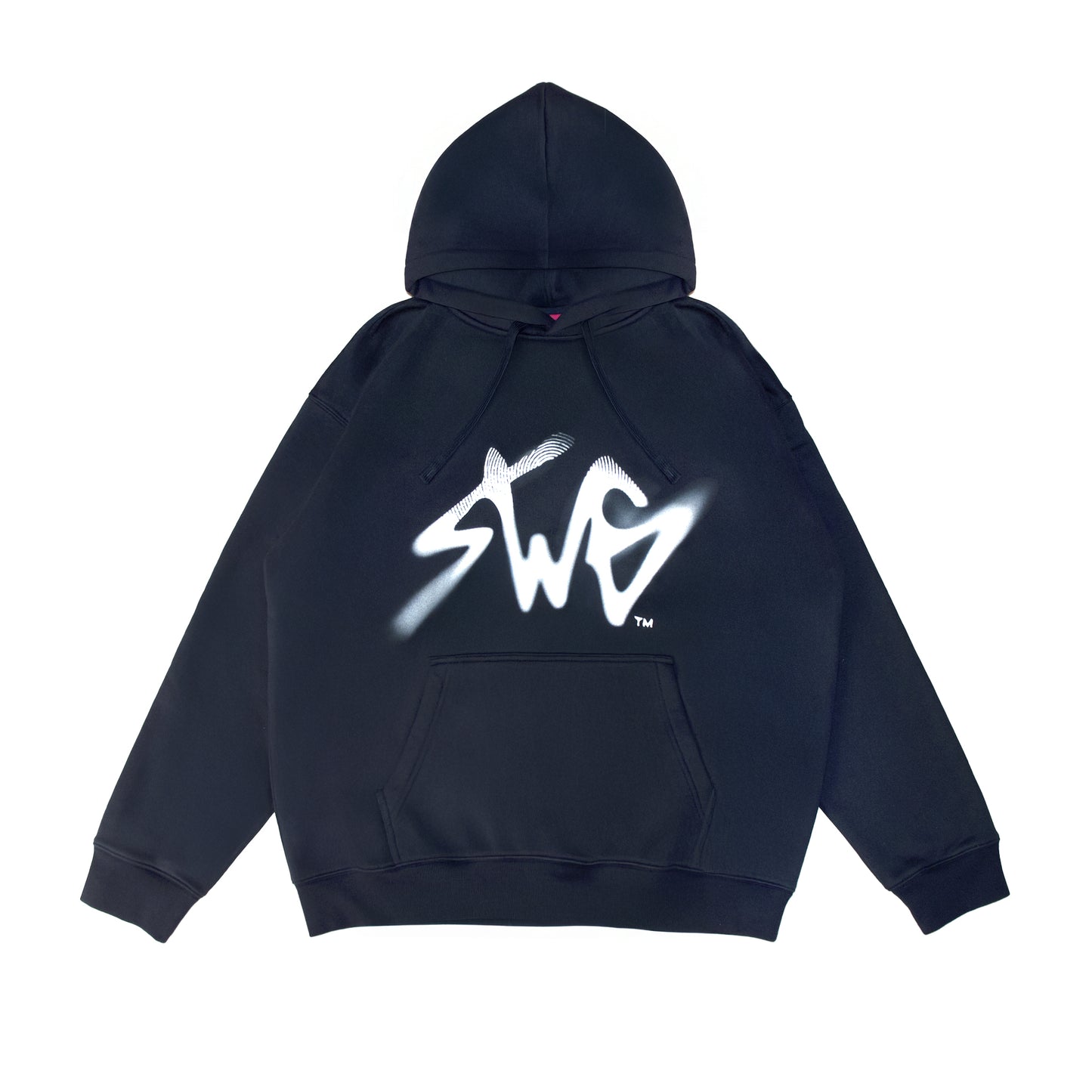 Signature Blur Logo Hoodie <NAVY>