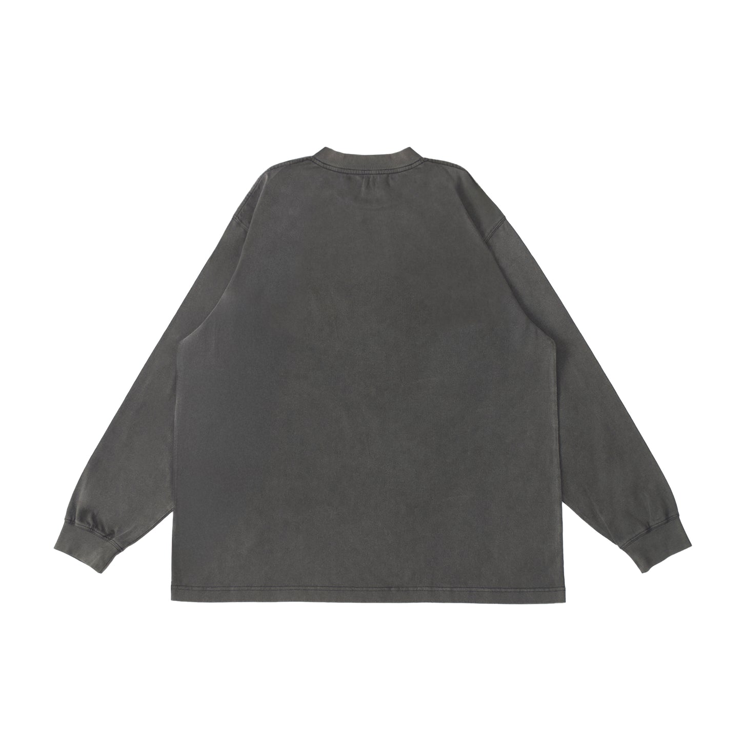 Front Box Logo LS Tee <C.GRAY>