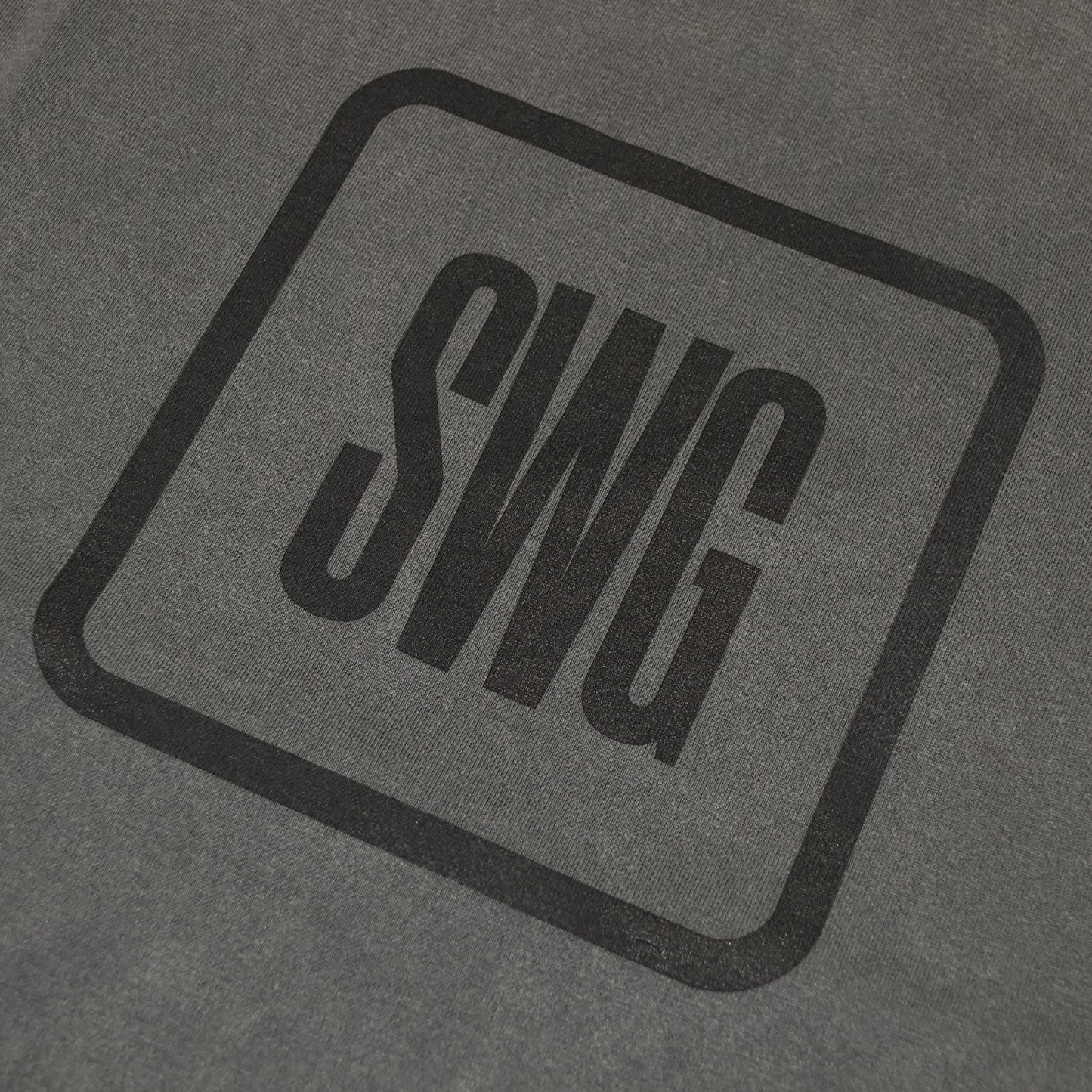 Front Box Logo LS Tee <C.GRAY>