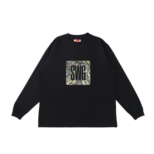 Camo Box Logo LS Tee <BLACK>