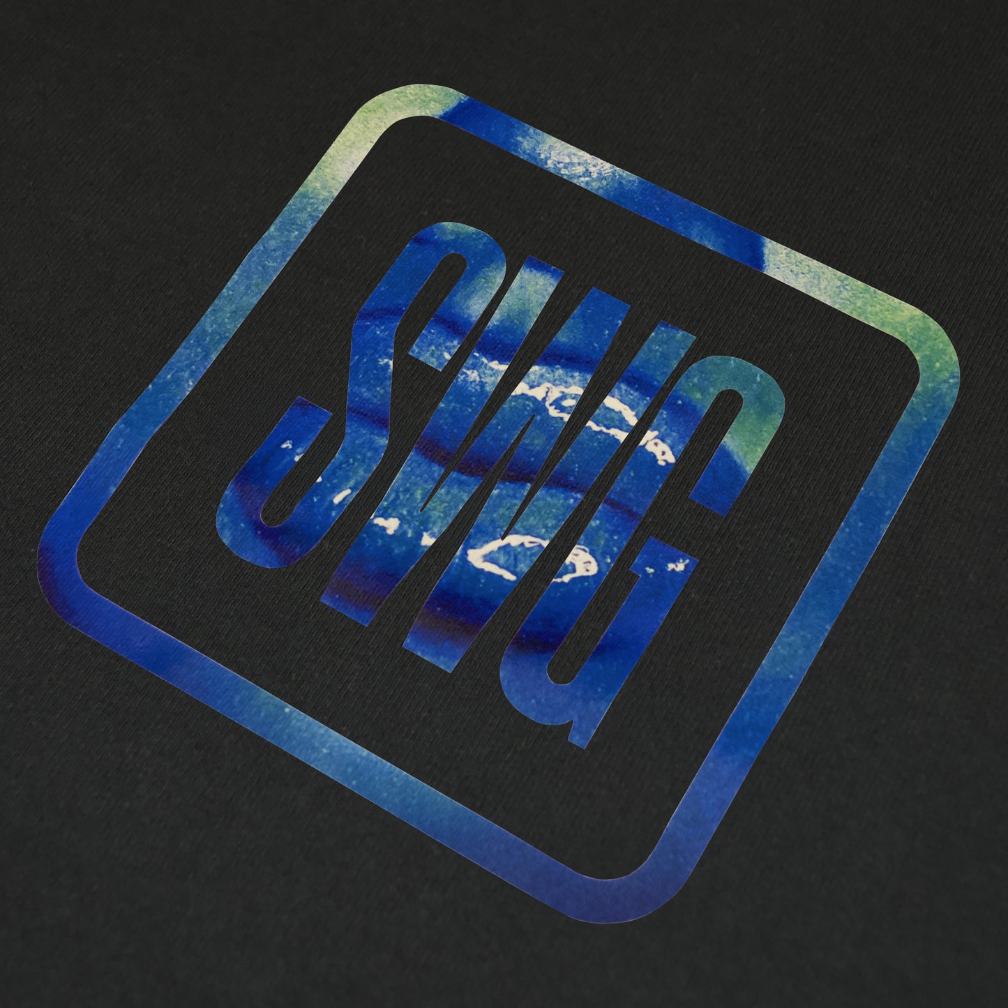 Blue Lip Box Logo LS Tee <BLACK>
