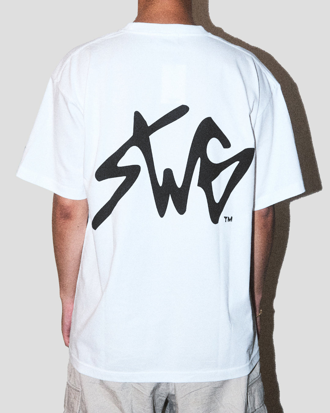 SIGNATURE LOGO T-SHIRT WHT×BLK