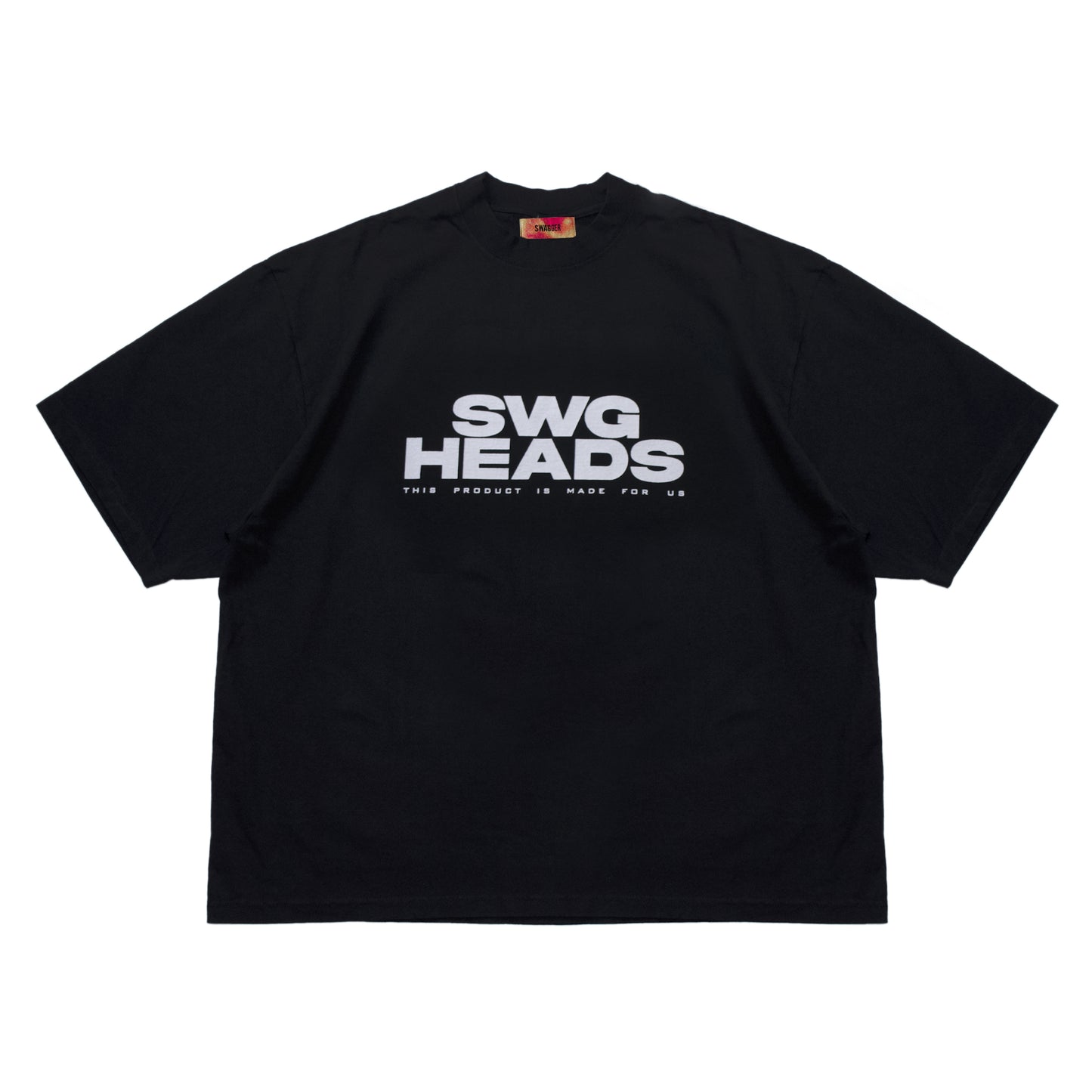 SWG HEADS OVER SIZE T-SHIRT BLACK