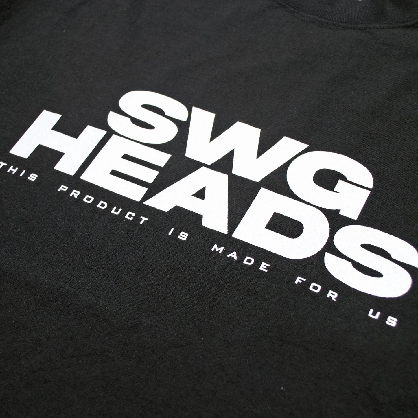 SWG HEADS OVER SIZE T-SHIRT BLACK