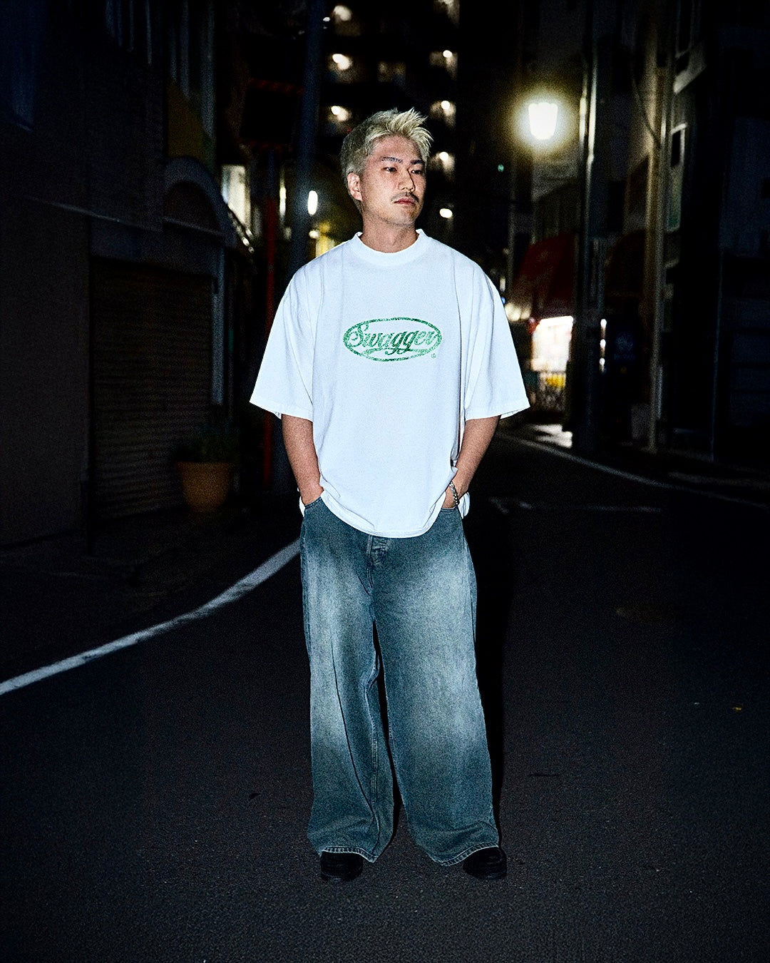 CIRCLE LOGO OVER SIZE T-SHIRT WHITE