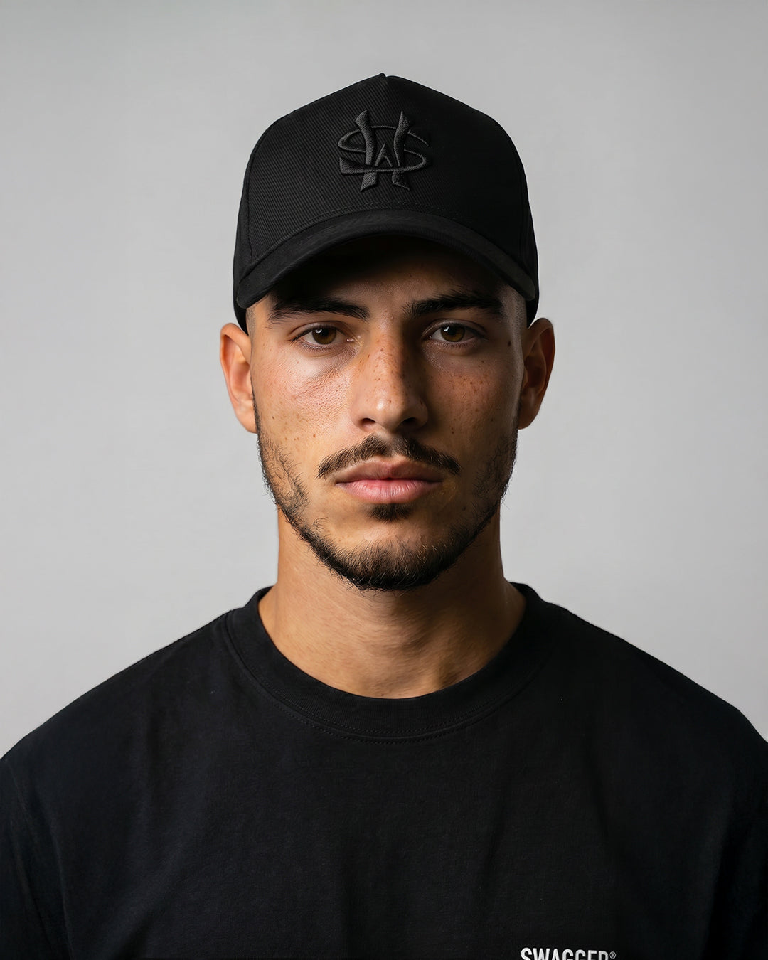 SW Logo Deep Crown Cap <BK×BK>