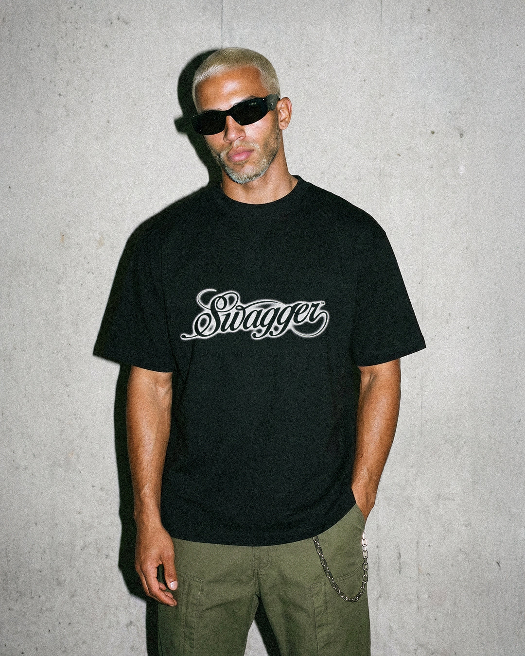 Graff Script Wide Tee <Black>