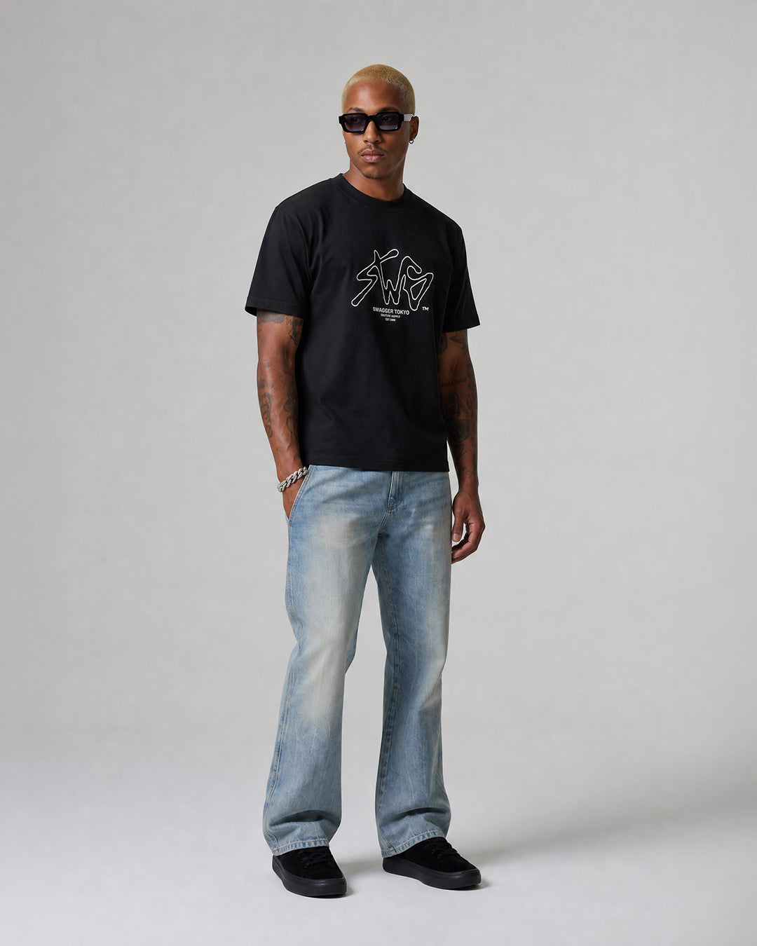 Signature OL Logo Basic Tee <BLK>