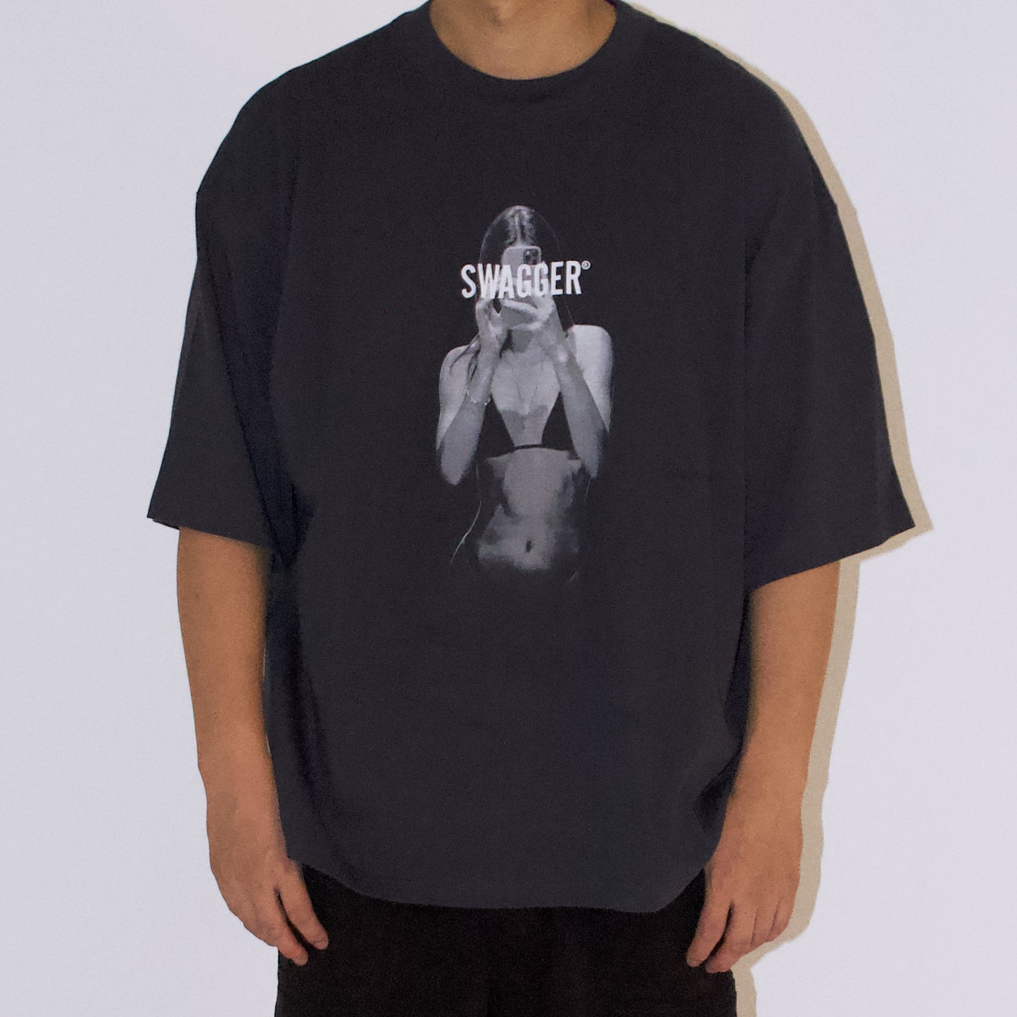 <限定カラー>INFLUENCER OVER SIZE T-SHIRT C.GRAY