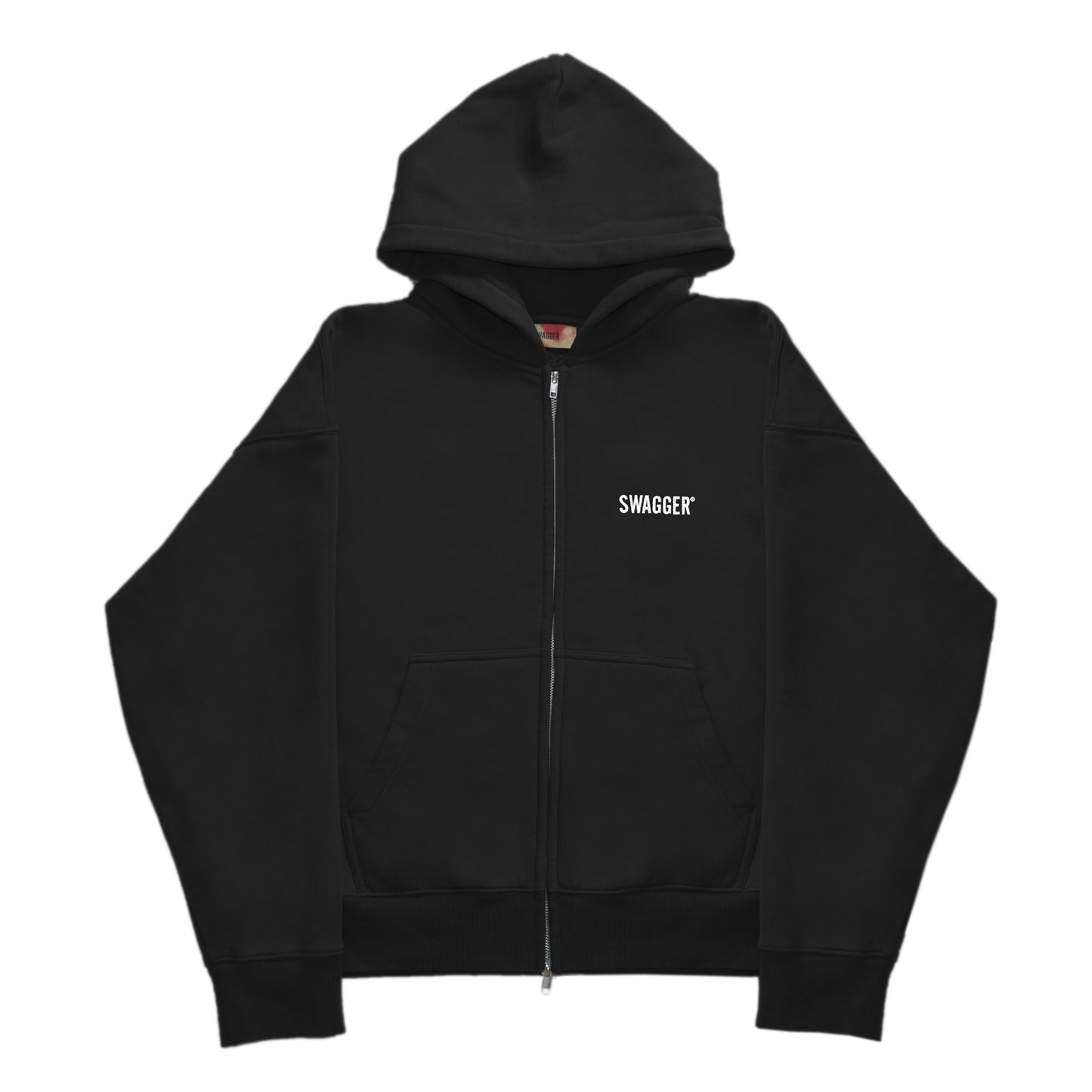 SWAGGER BACK LOGO HOODIE BLACK