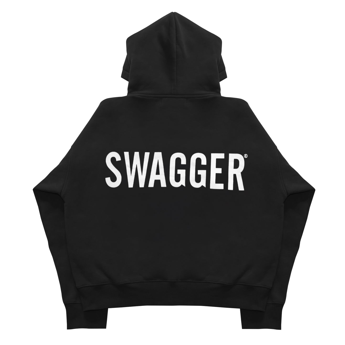 SWAGGER BACK LOGO HOODIE BLACK