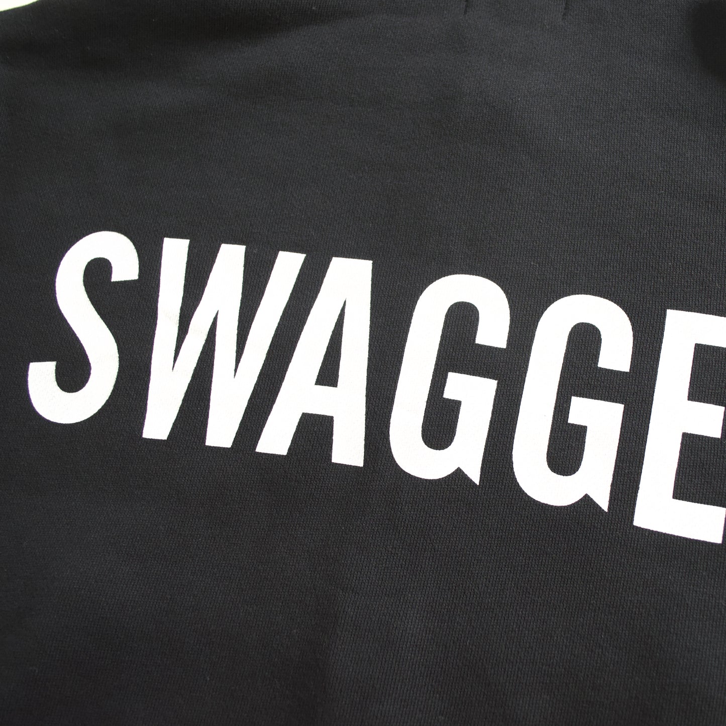 SWAGGER BACK LOGO HOODIE BLACK