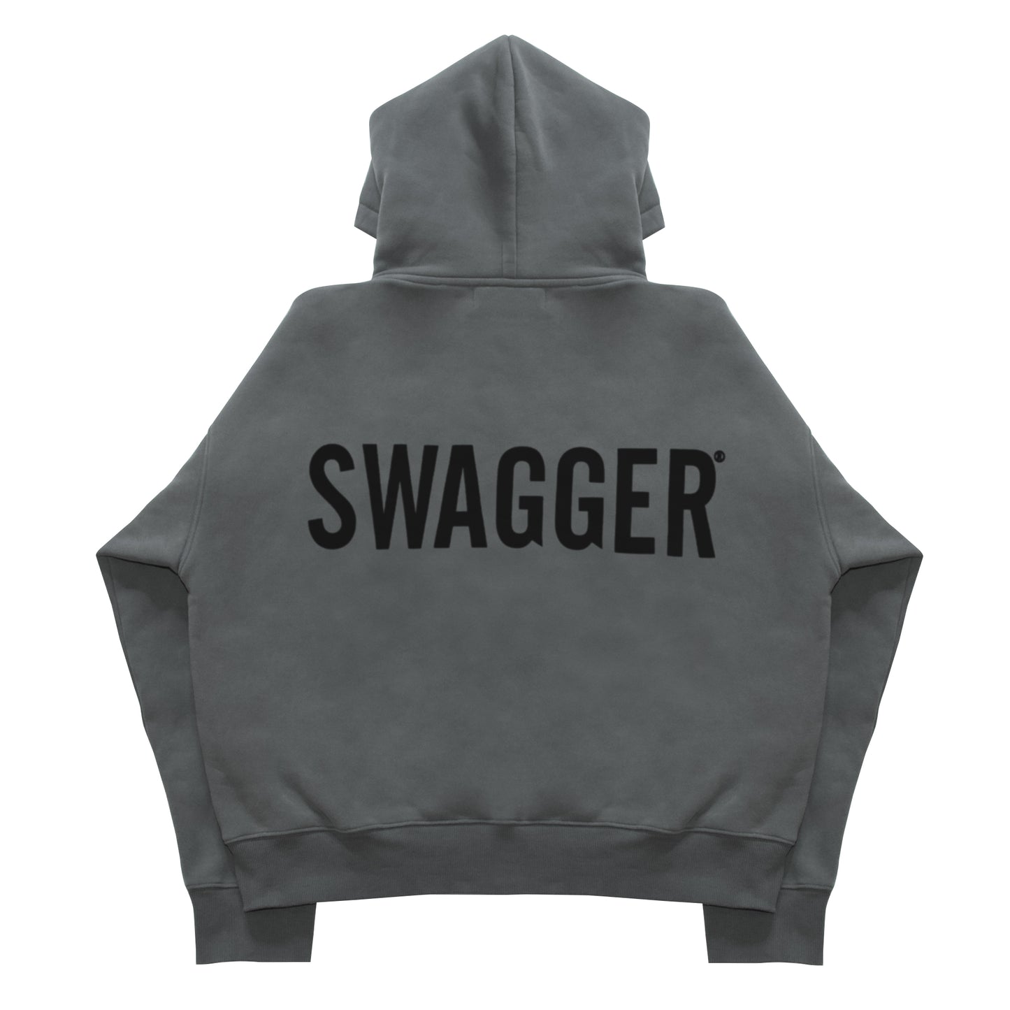 SWAGGER BACK LOGO HOODIE GRAY