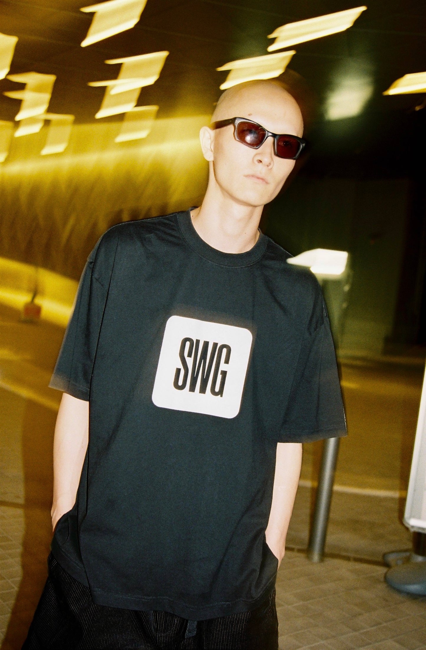 SWG BOX LOGO T-SHIRT BLACK