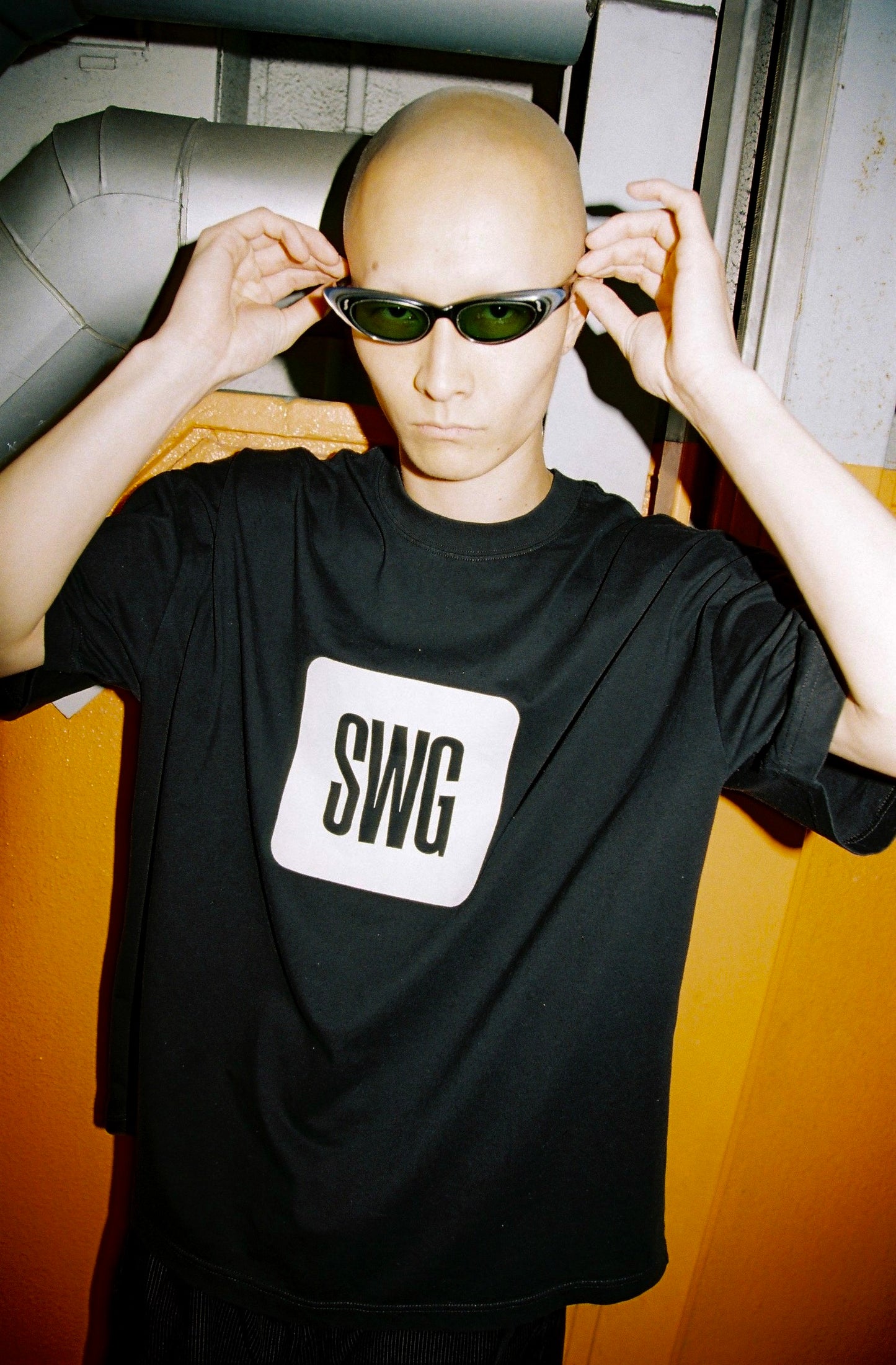 SWG BOX LOGO T-SHIRT BLACK