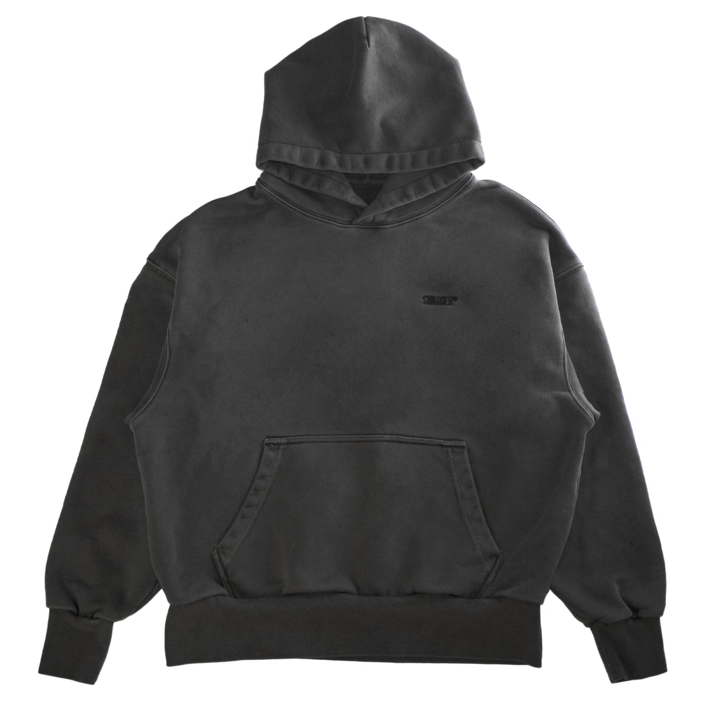 OVERDYE CHEST LOGO HOODIE C.GRAY