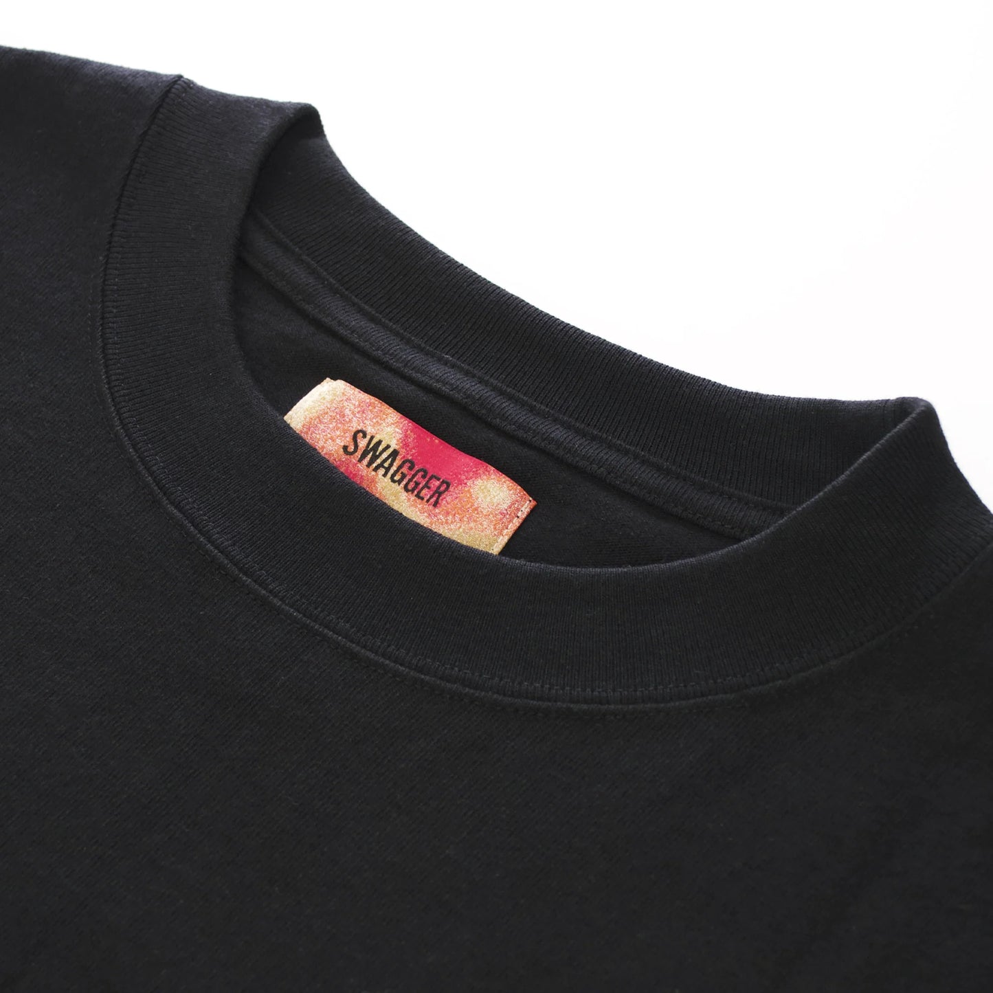 Upside Down Logo LS Tee <BLACK>