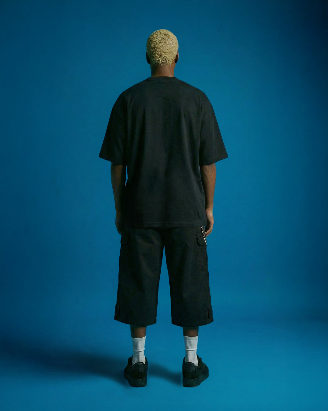 Cargo Short Pants <BLACK>