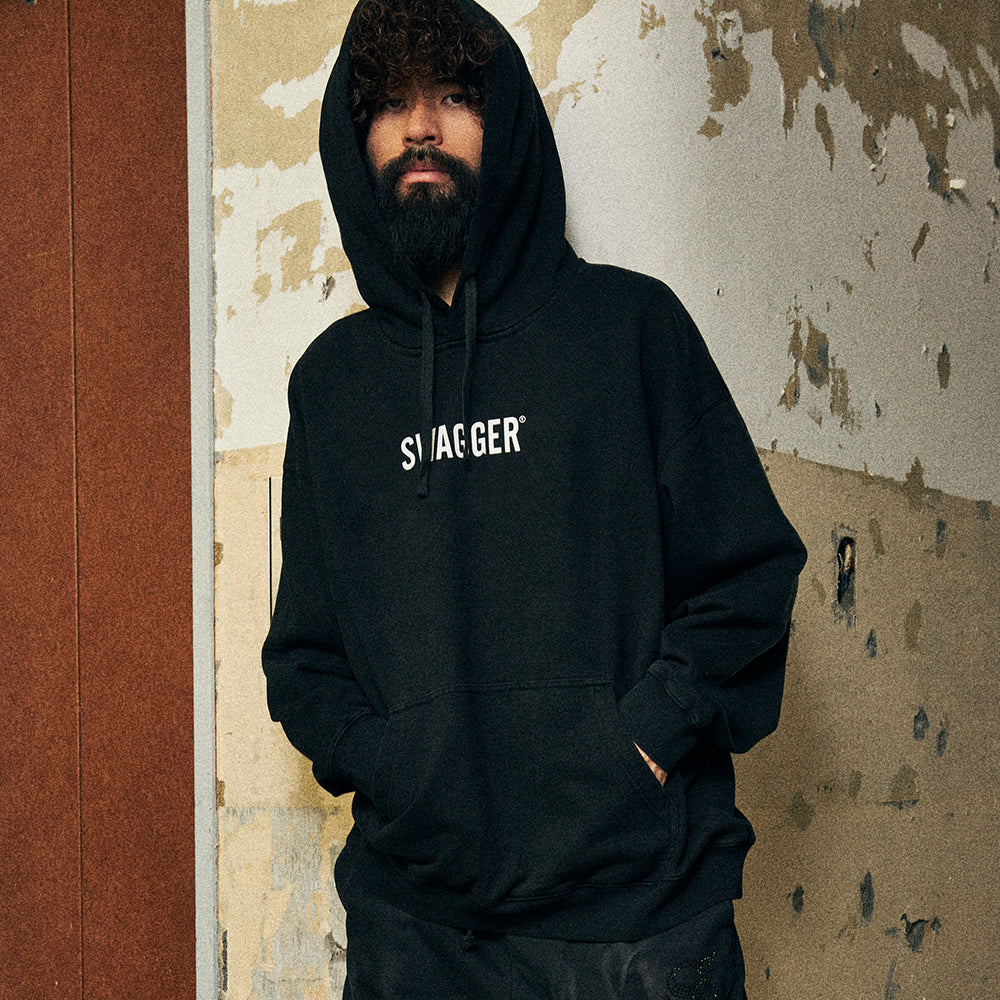 SWAGGER® Heavy Weight Pull Over Hoodie BLK – SWAGGER® OFFICIAL SITE