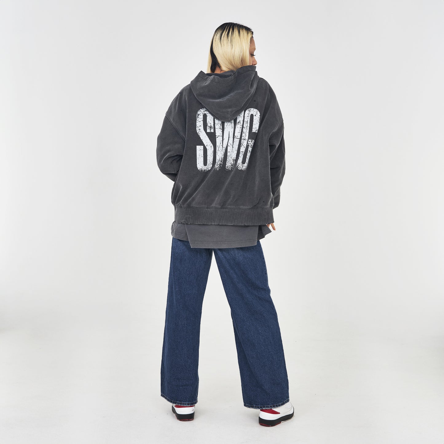 SWG VINTAGE HOODIE BLACK