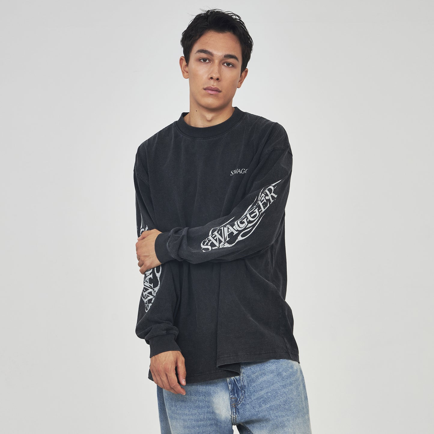 FLAME LT-SHIRT BLACK