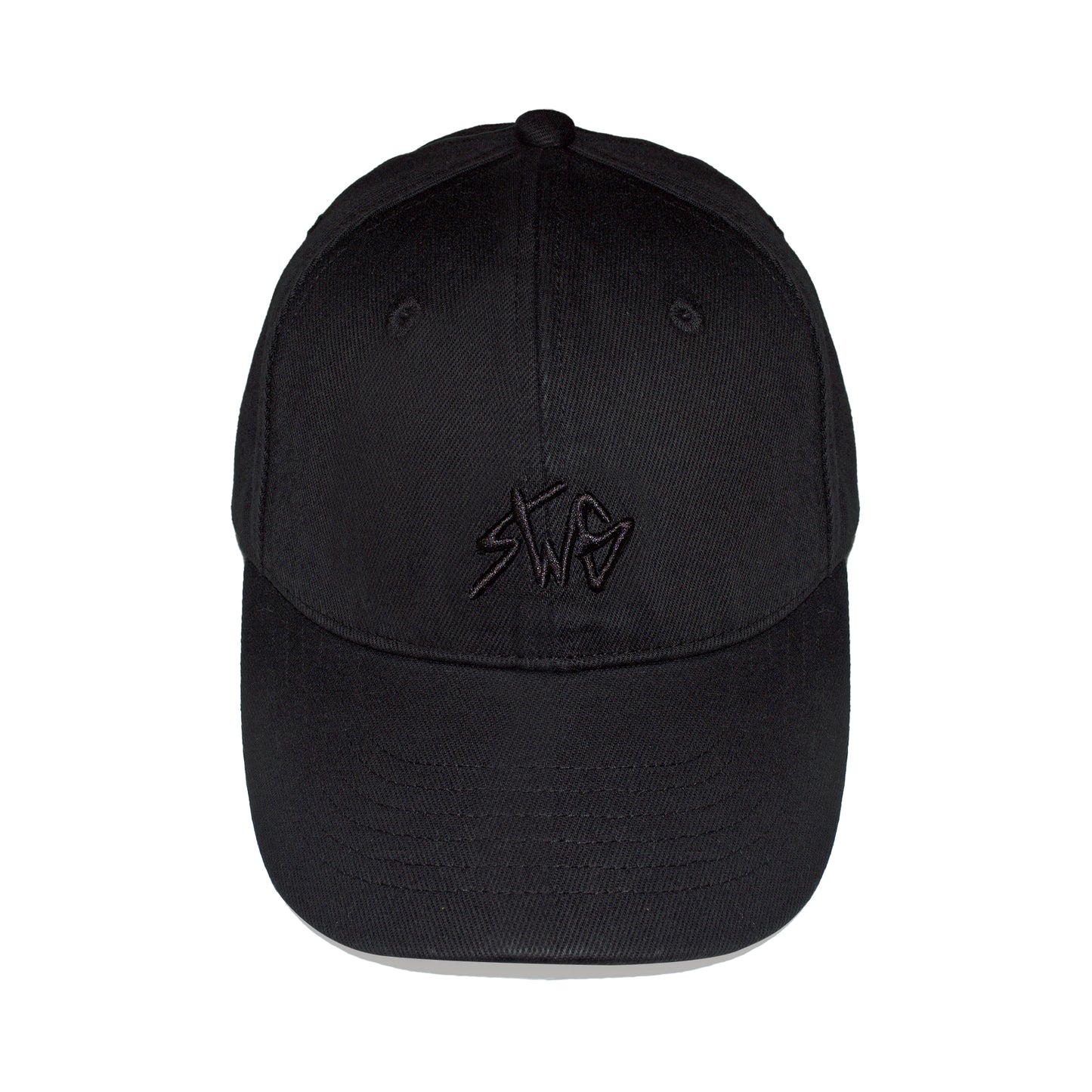 SIGNATURE LOGO BASIC CAP <BLK×BLK>