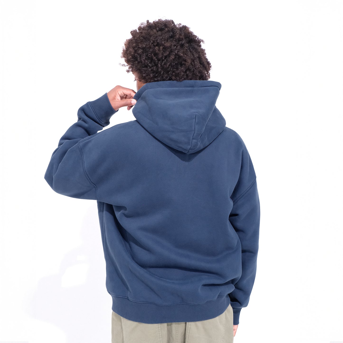 Box Logo Zip Up Hoodie <NAVY>