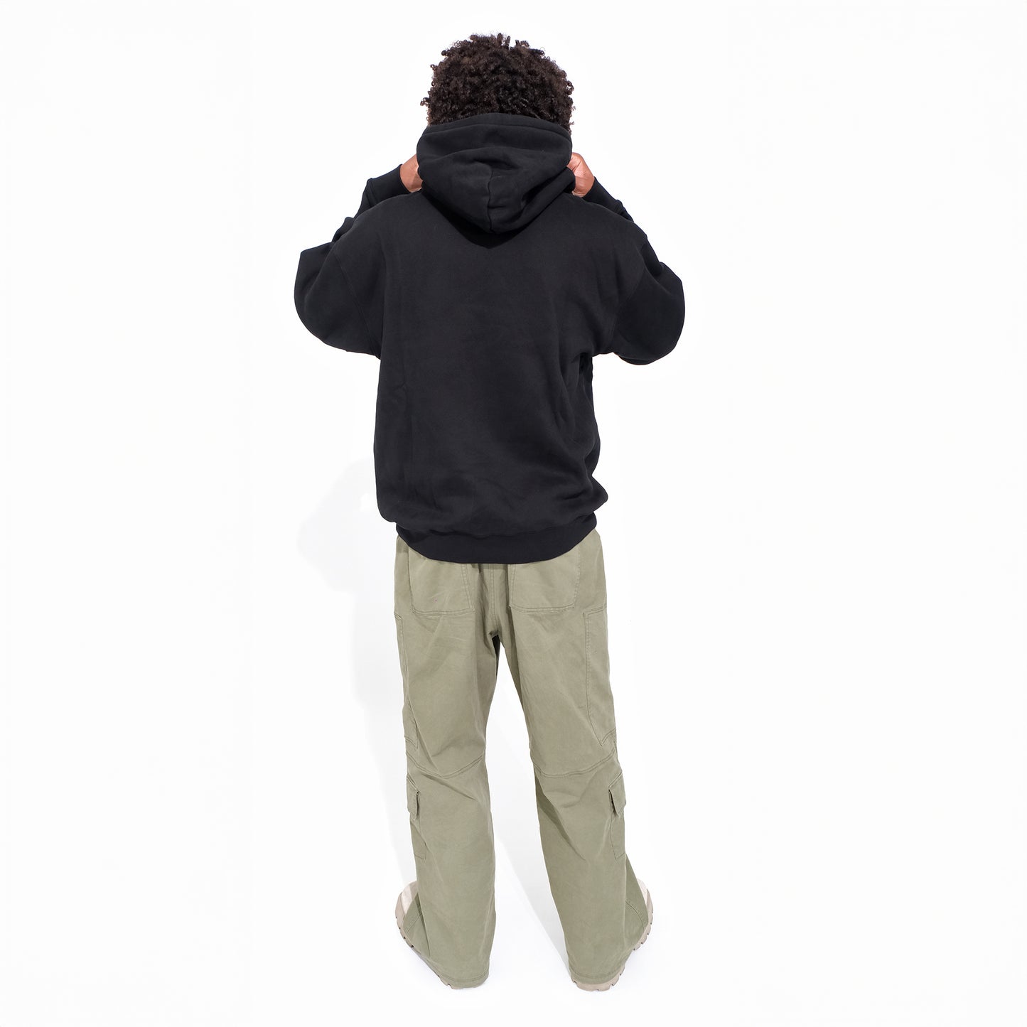 Signature Blur Logo Hoodie <BK×WT>