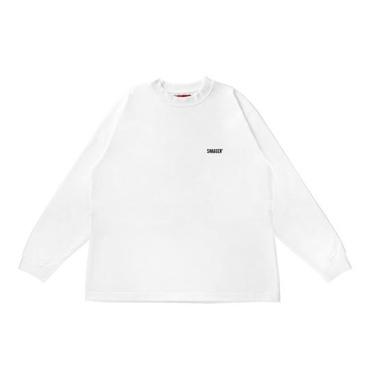 Chest Logo LS Tee <WT×BLACK>