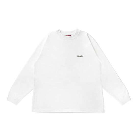 Chest Logo LS Tee <WT×KHAKI>