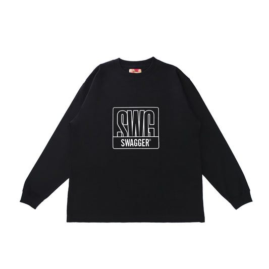 Frame Box Logo LS Tee <BLACK>
