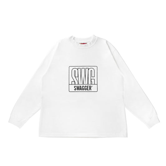 Frame Box Logo LS Tee <WHITE>