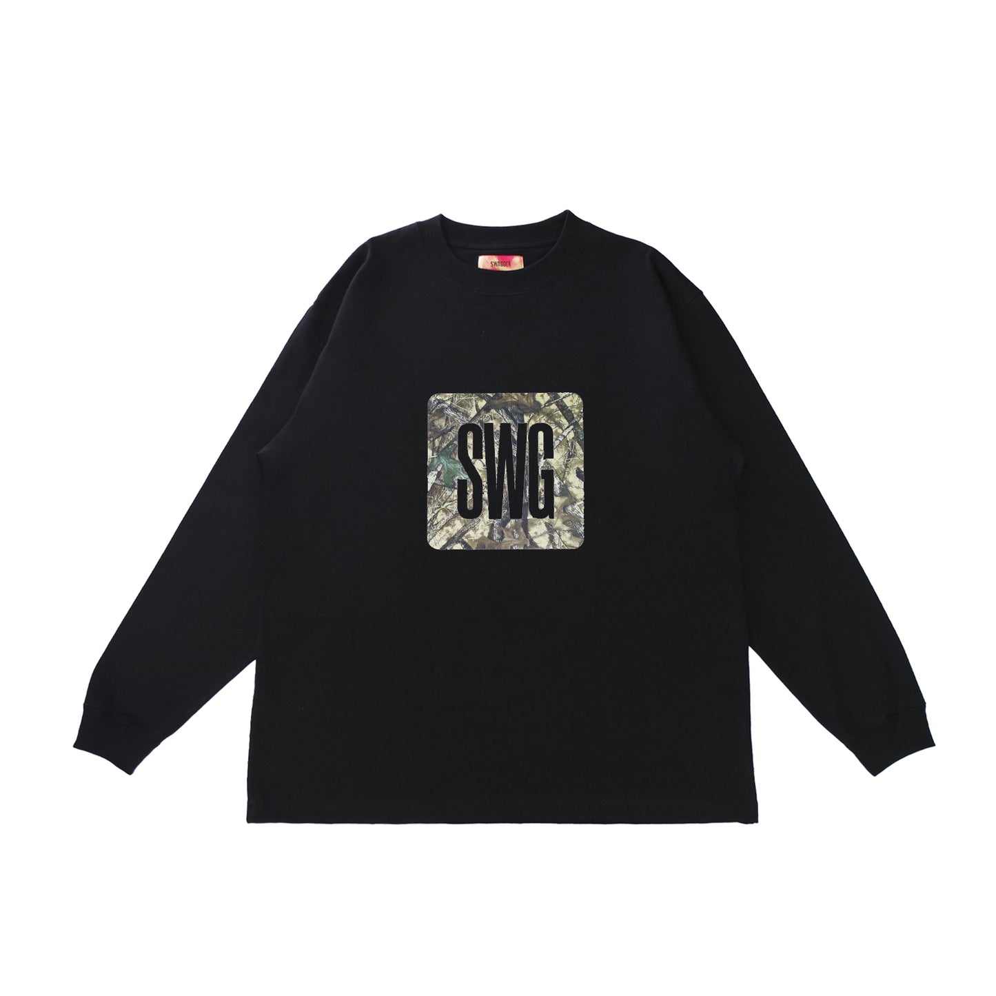 Camo Box Logo LS Tee <BLACK>