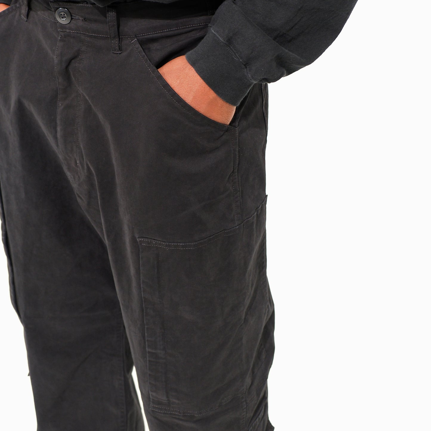 8Pocket Cargo Pants <BLACK>