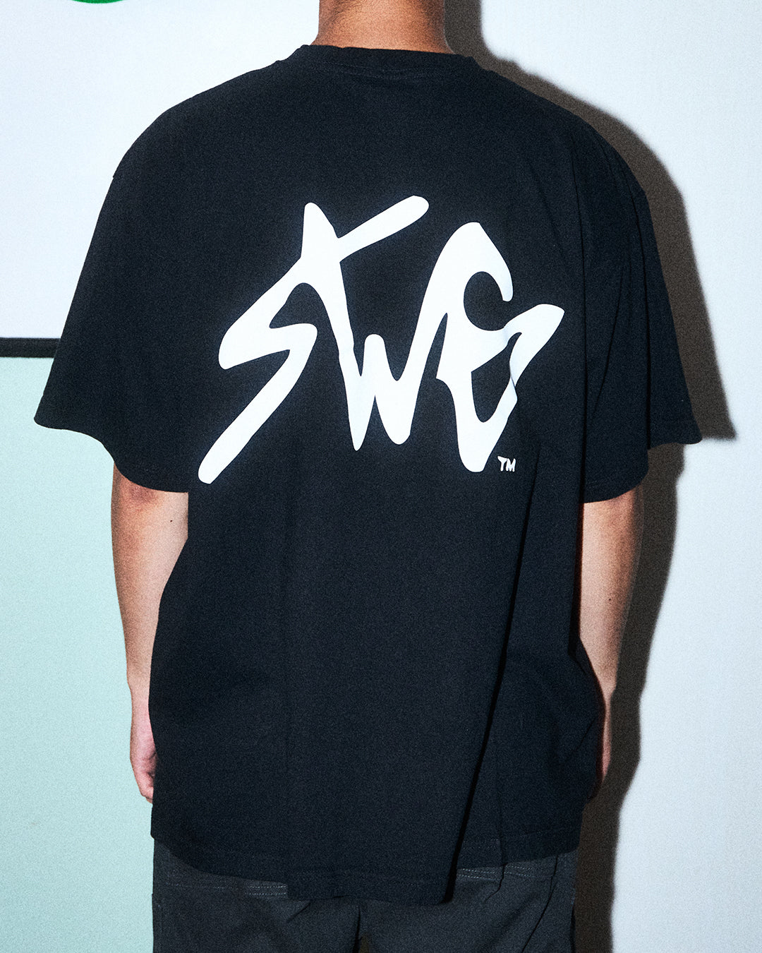 SIGNATURE LOGO T-SHIRT BLK×WHT