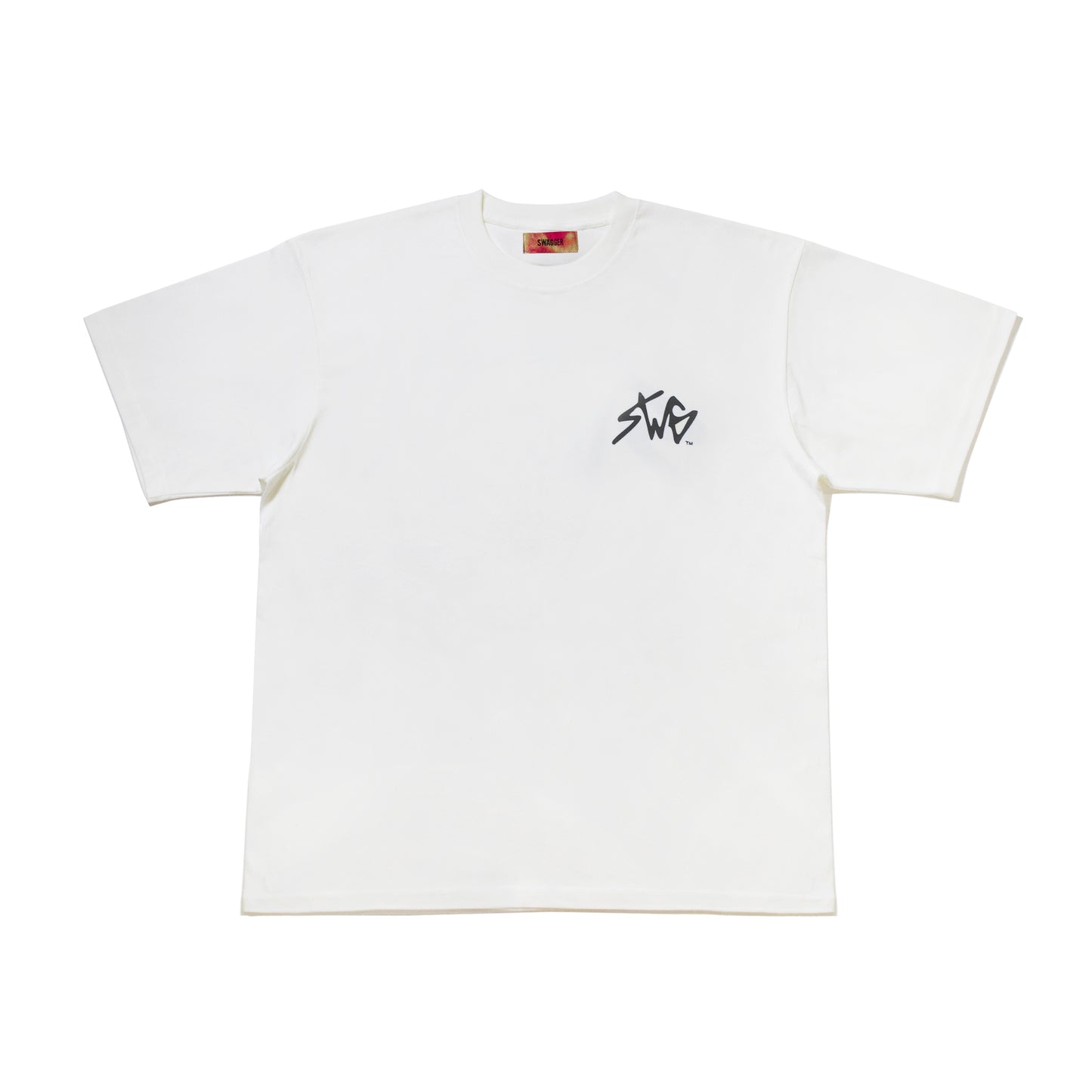 SIGNATURE LOGO T-SHIRT WHT×BLK