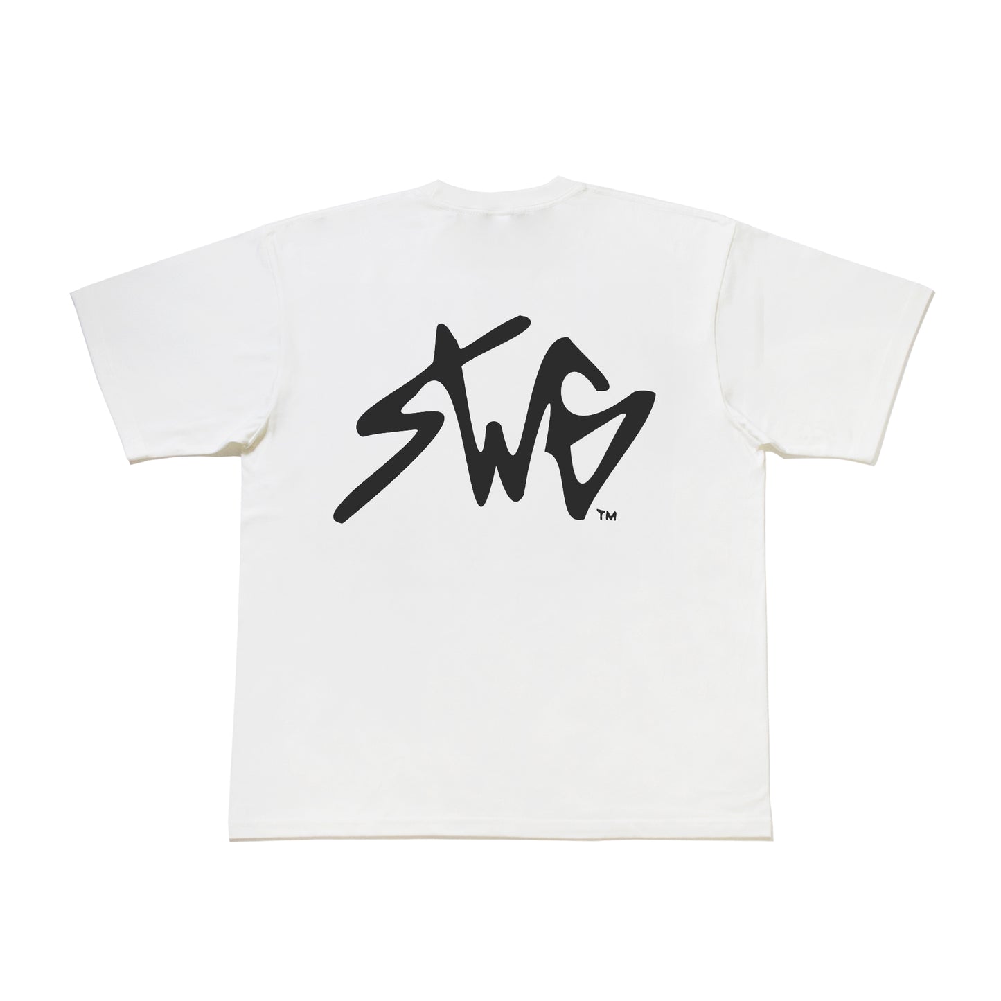 SIGNATURE LOGO T-SHIRT WHT×BLK